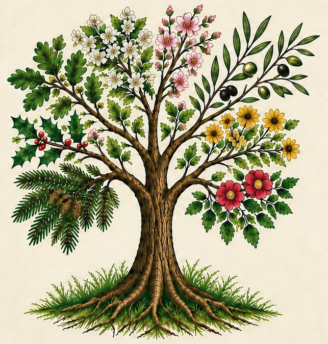 Olive What I Do tree logo